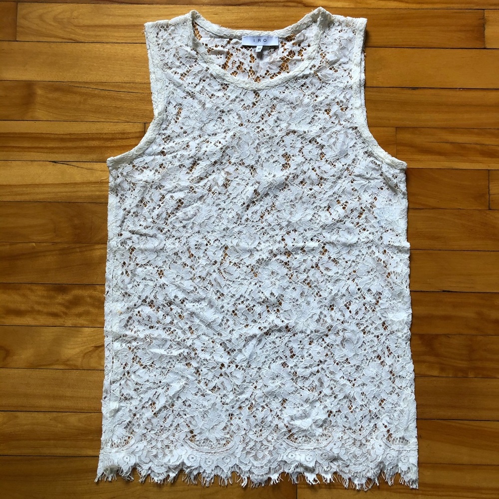 IRO Paris antique lace tank